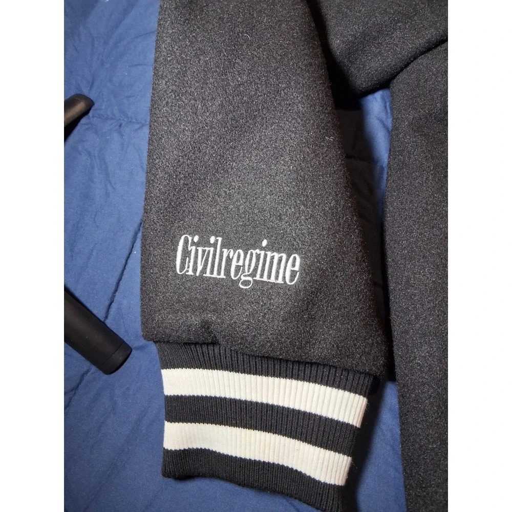 Civil Regime Letterman Jacket Rose From‎ Concrete Size XL NEW WITH TAGS